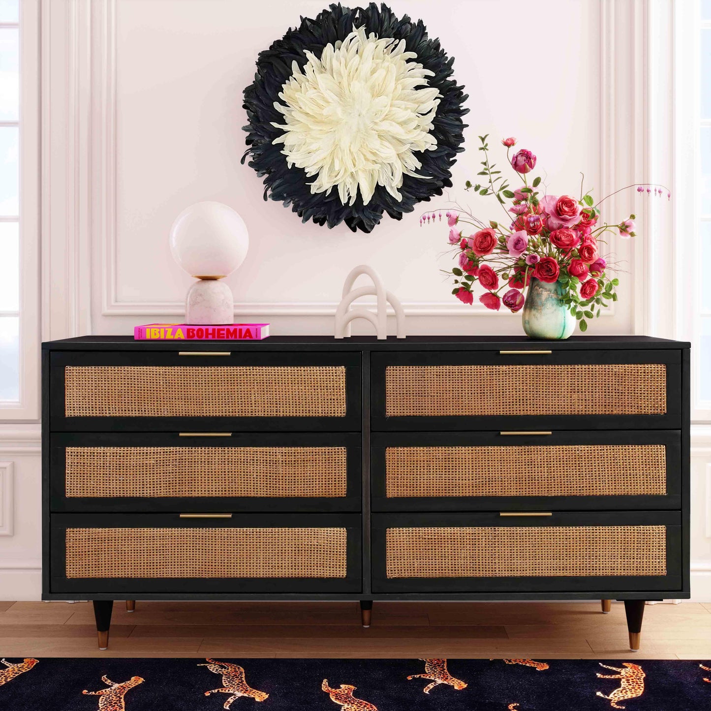 Ignis Noir 6 Drawer Dresser
