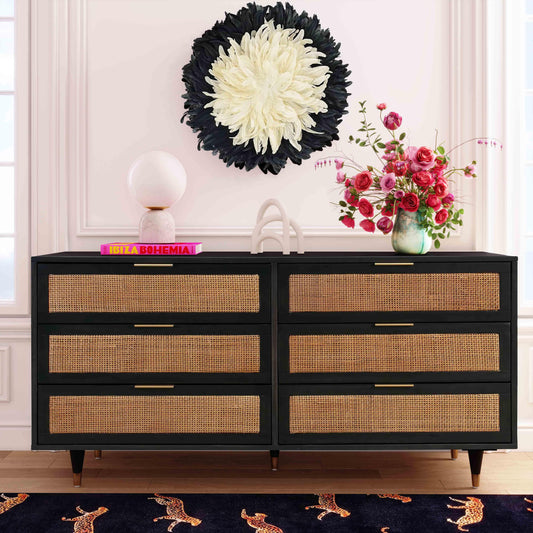 Ignis Noir 6 Drawer Dresser