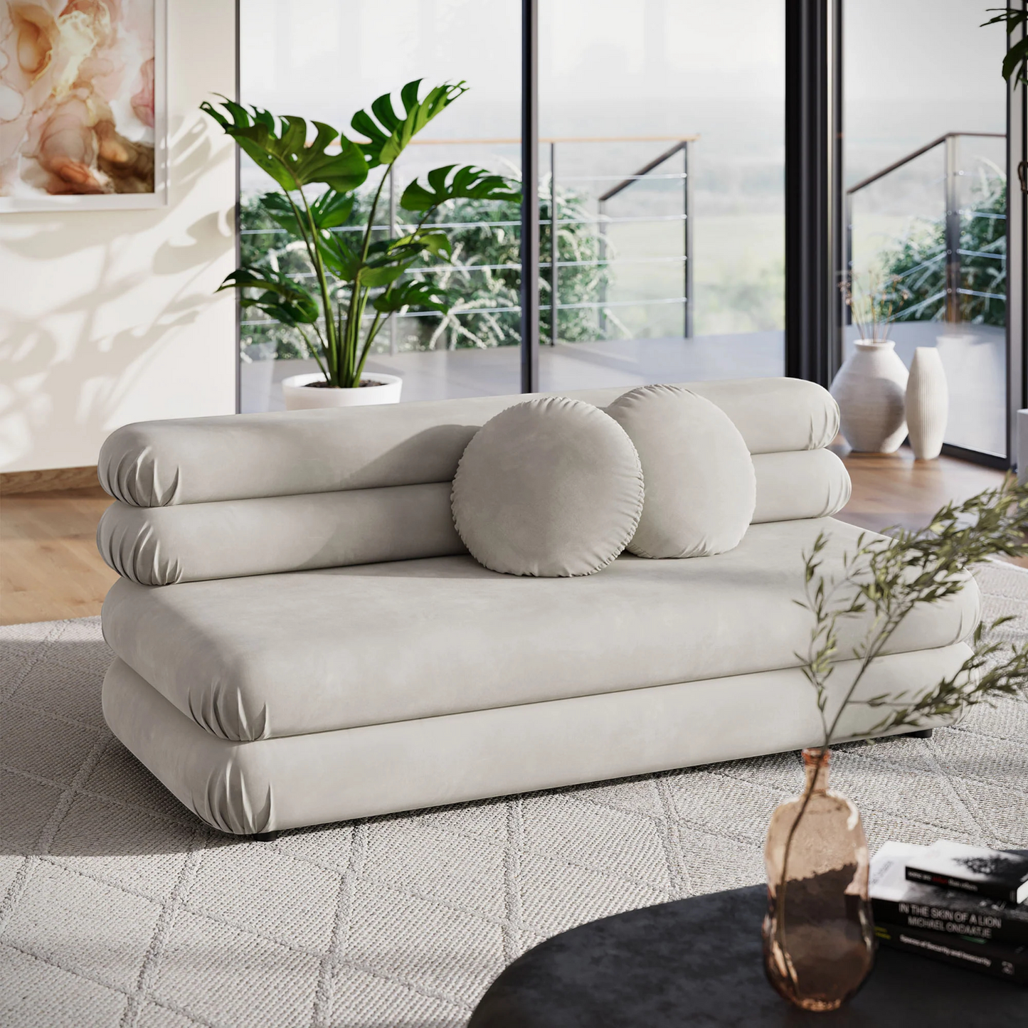 Luca Modular Loveseat Beige