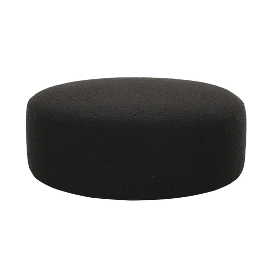 Horizon Ottoman Black Boucle