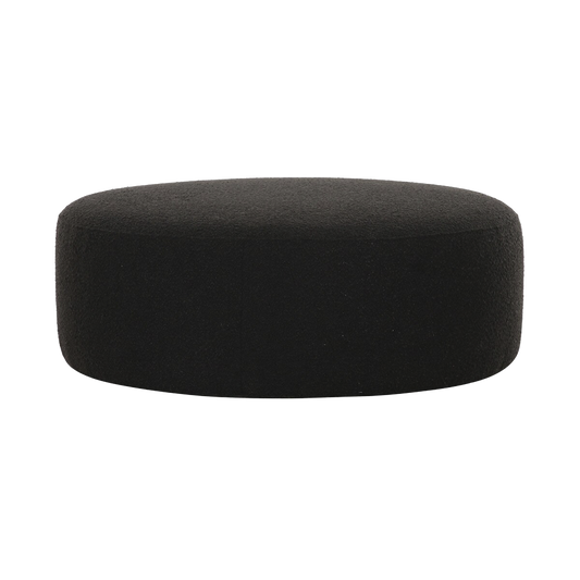 Horizon Ottoman Black Boucle