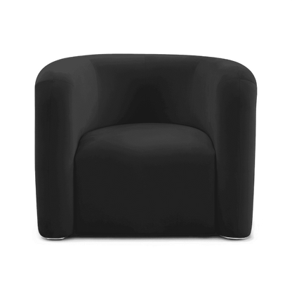 Comet Black Velvet Lounge Chair