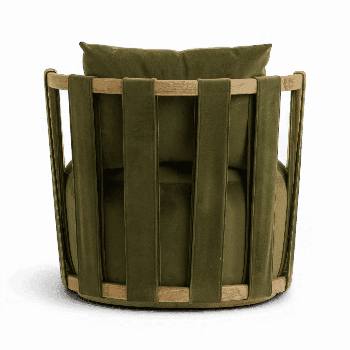 Equinox Green Velvet Swivel Chair