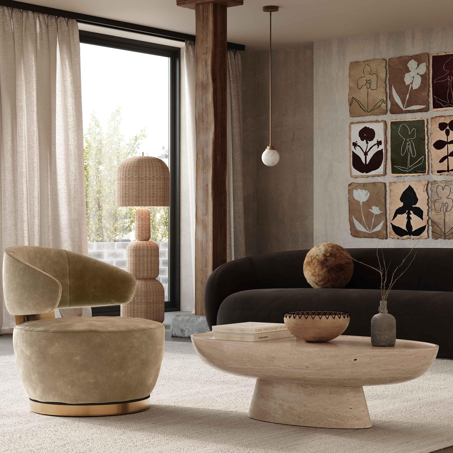 Polaris Fabric Swivel Chair