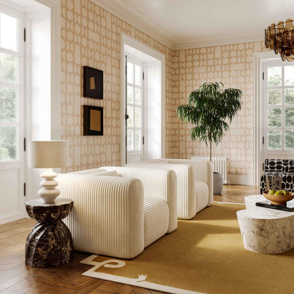 Whisper Beige Corduroy Armchair