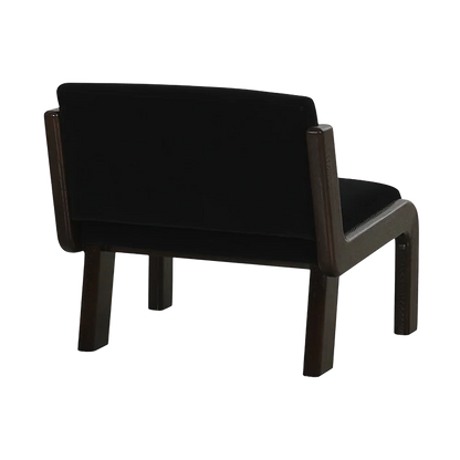 Milo Lounge Chair Black Faux