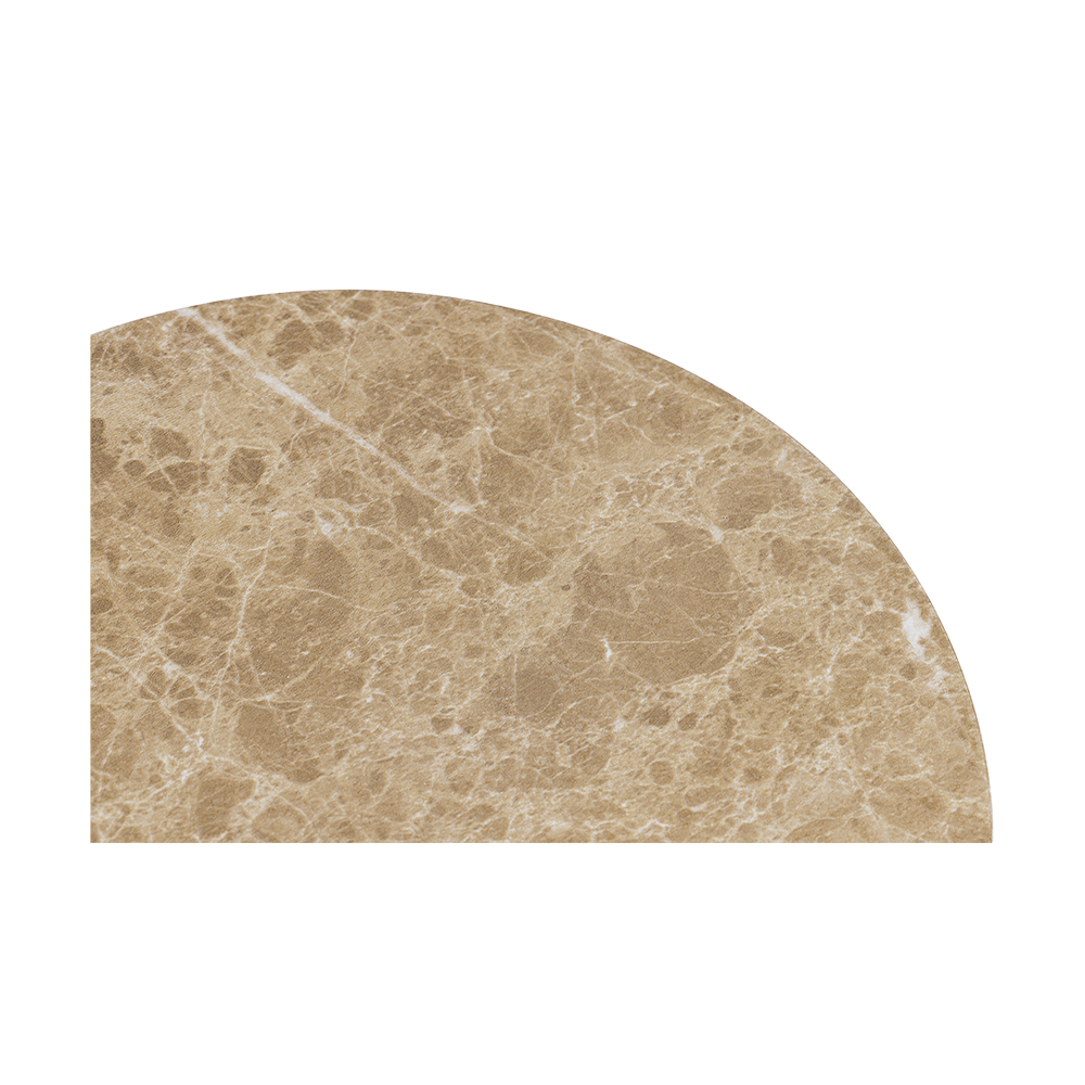 Monaco Round Side Table Gold Marble