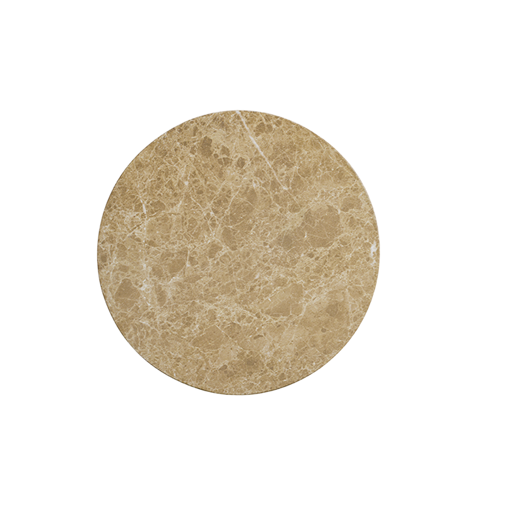 Monaco Round Side Table Gold Marble
