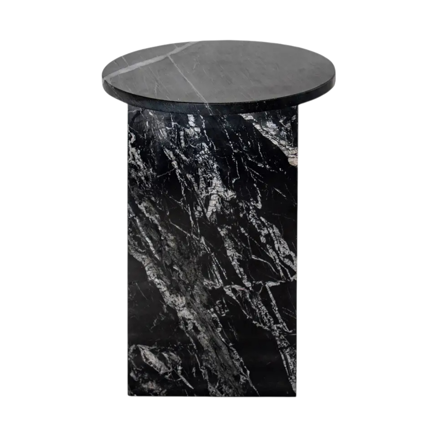 Murano Accent Table Black