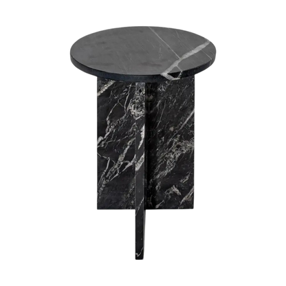 Murano Accent Table Black