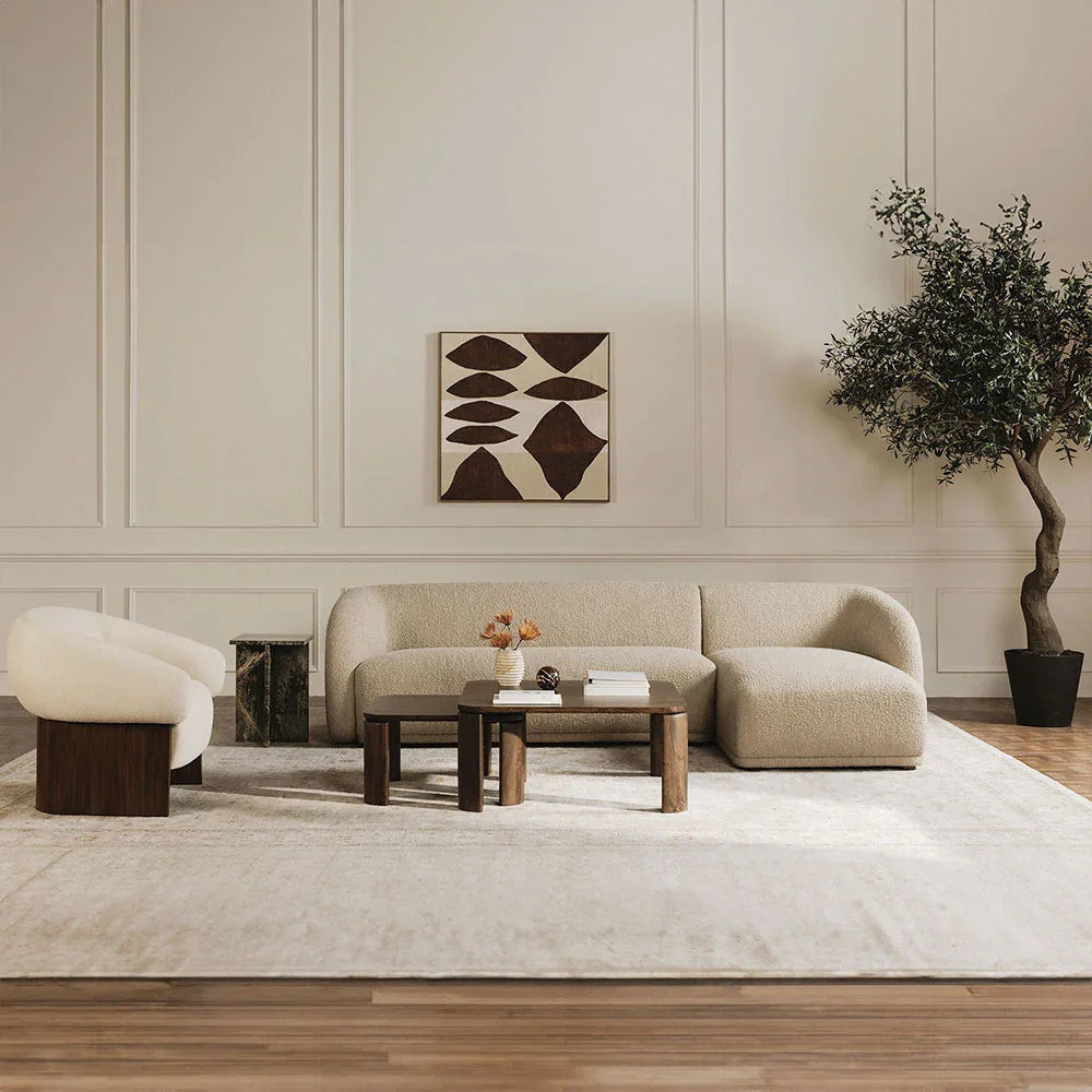 Nomad Beige Boucle Sectional