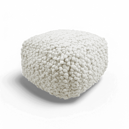 Nexus Cream Woven Pouf