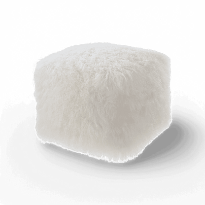 Regal Sheep White Pouf