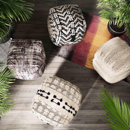 Sage Cotton Pouf