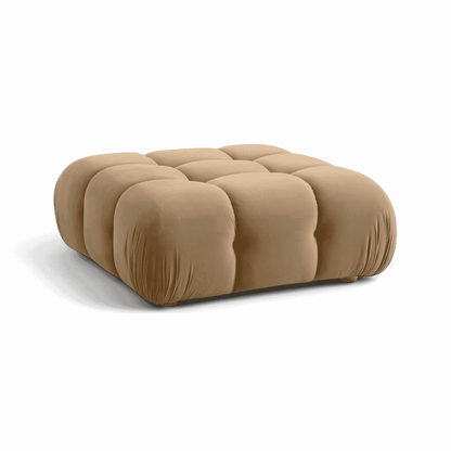 Solace Camel Velvet Modular Ottoman