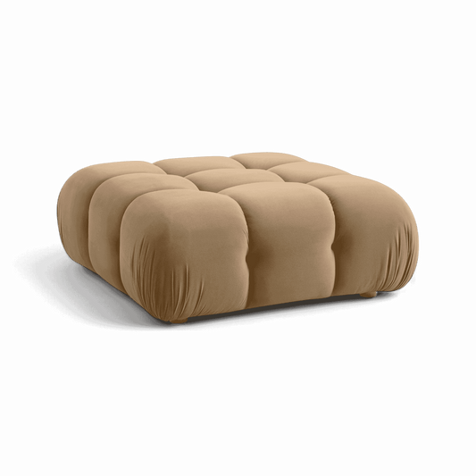 Solace Camel Velvet Modular Ottoman