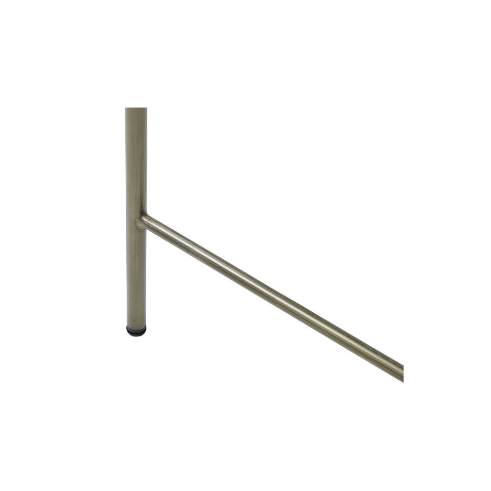 Oxford Counter Stool Black & Brass Frame