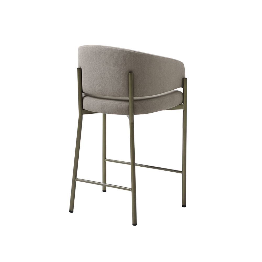 Oxford Counter Stool Mocha & Brass Frame