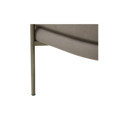 Oxford Dining Chair Mocha & Brass Frame