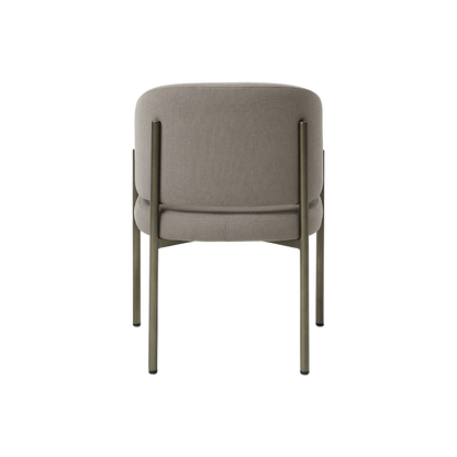 Oxford Dining Chair Mocha & Brass Frame