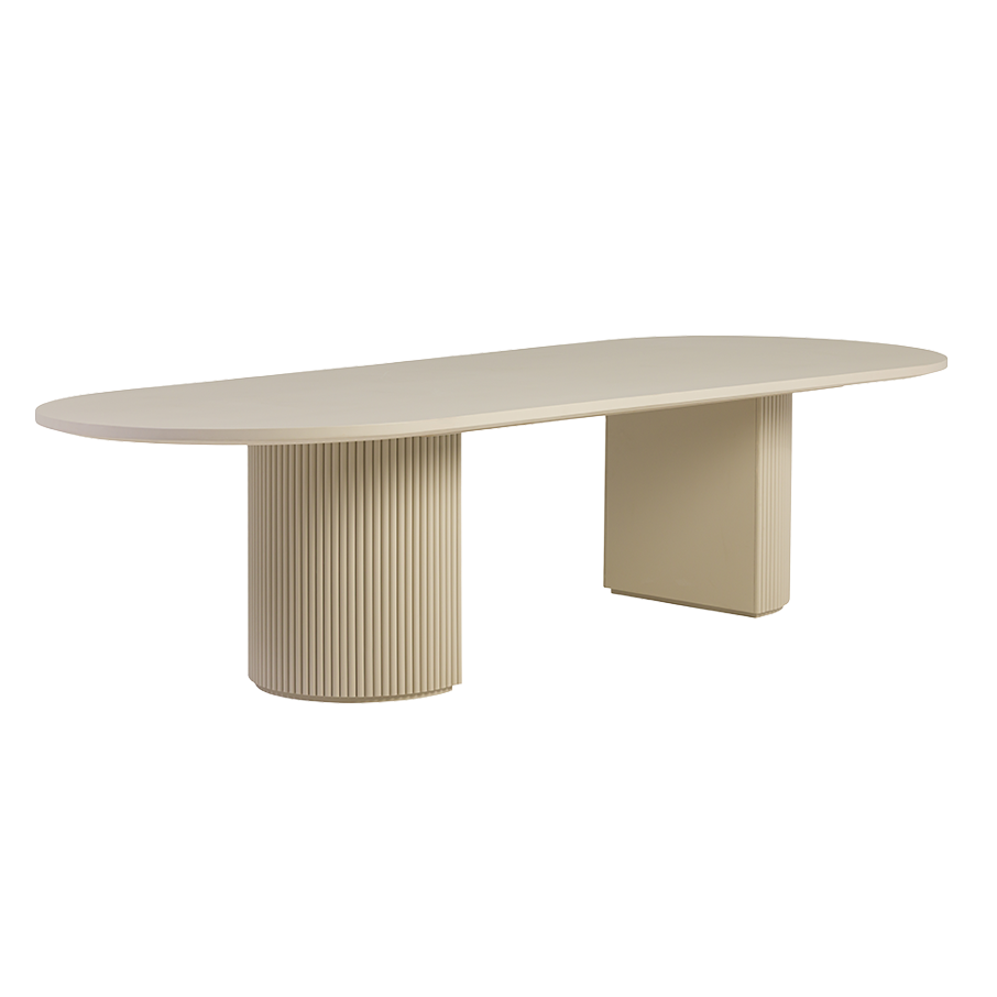 Oxford Rectangular XL Dining Table Alabaster