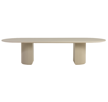 Oxford Rectangular XL Dining Table Alabaster