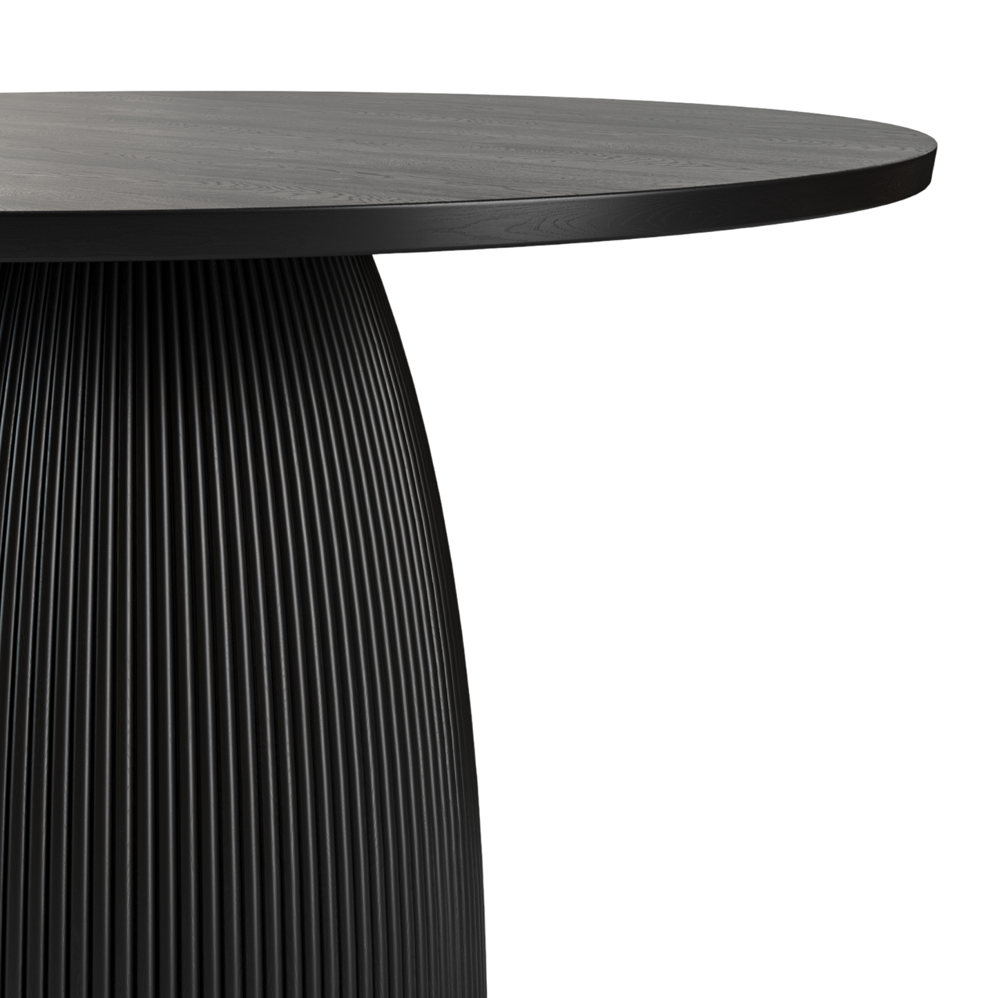 Oxford Round XS Dining Table Black Wood