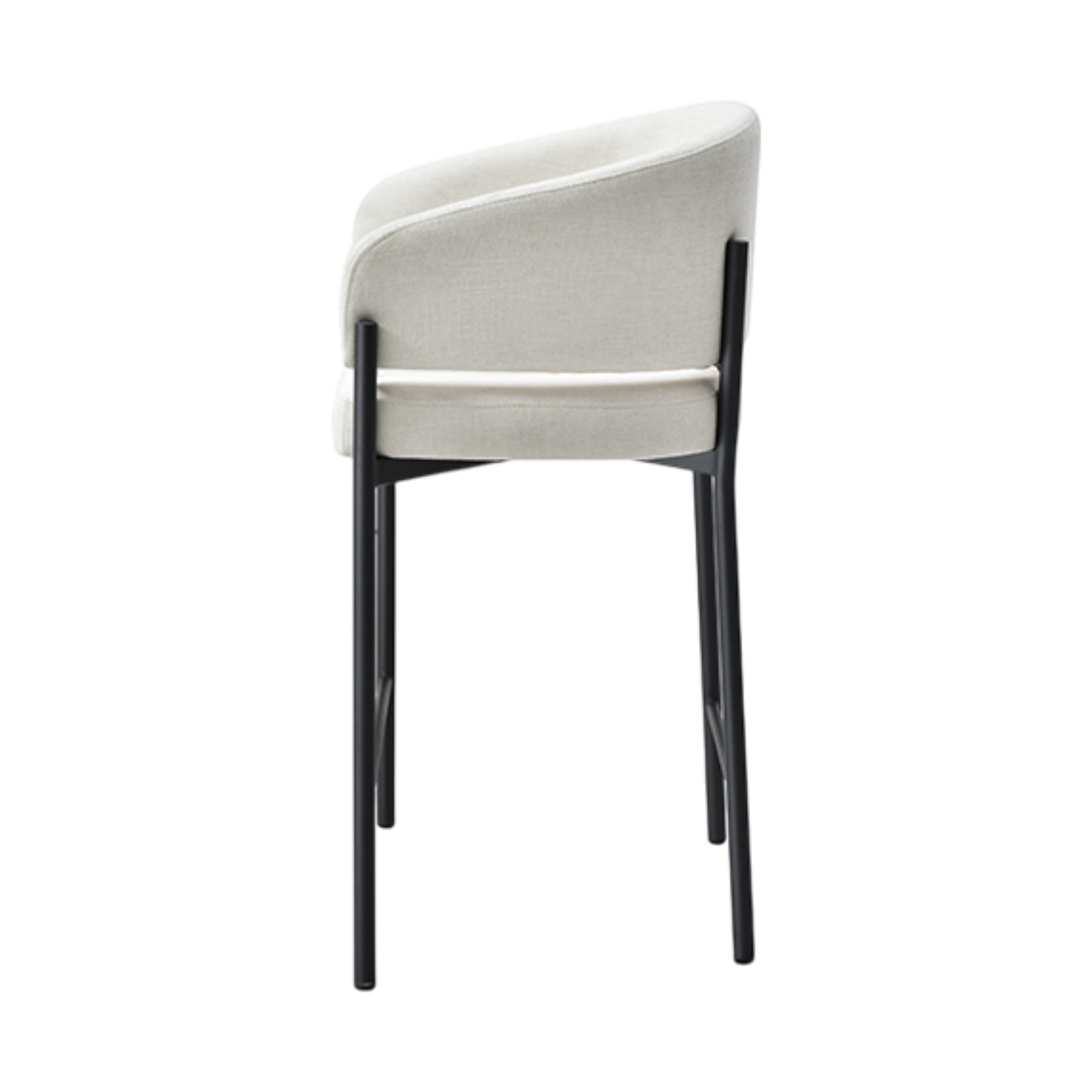 Oxford Counter Stool Off White & Black Frame