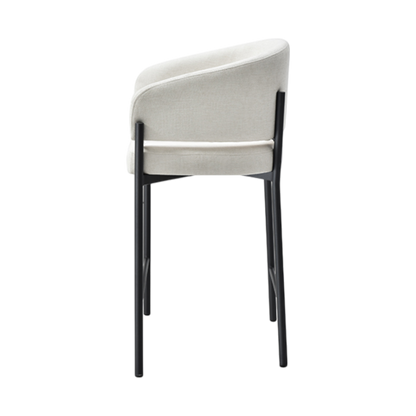 Oxford Counter Stool Off White & Black Frame