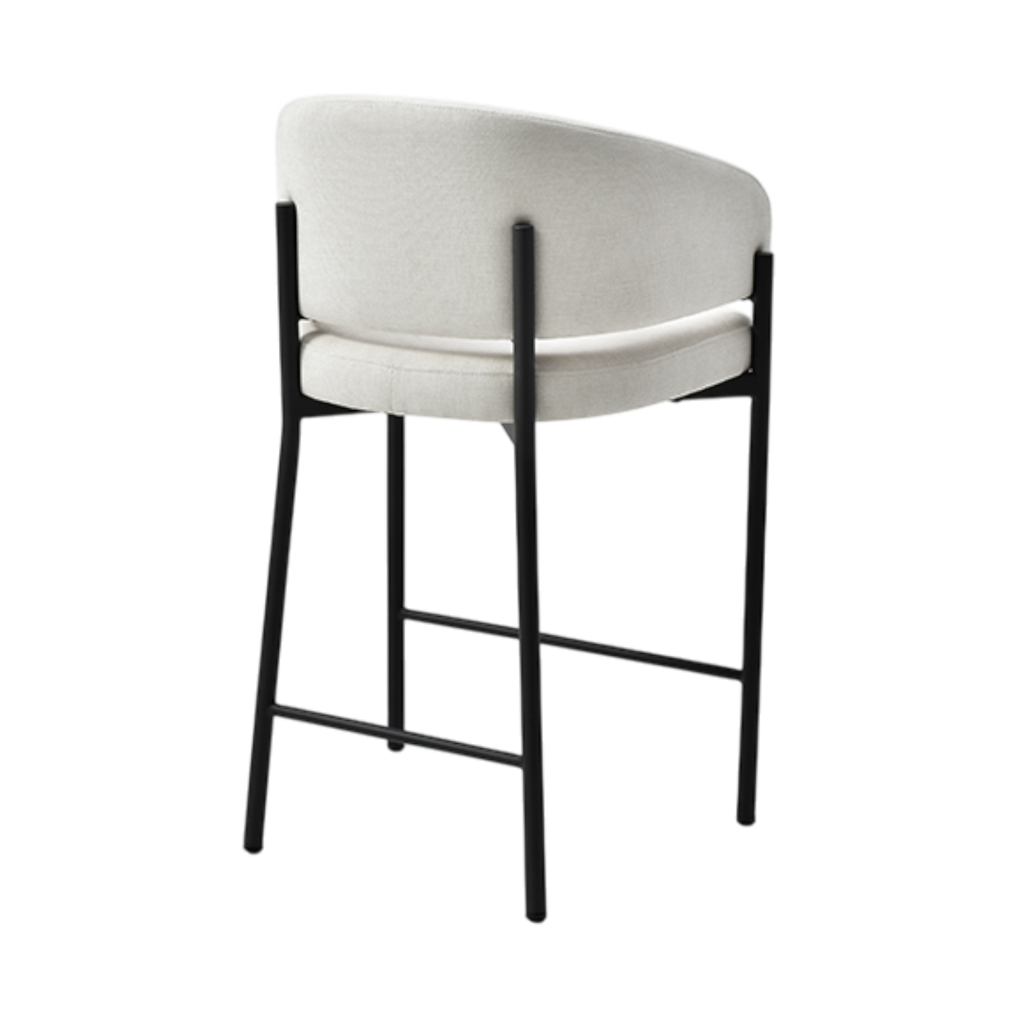 Oxford Counter Stool Off White & Black Frame