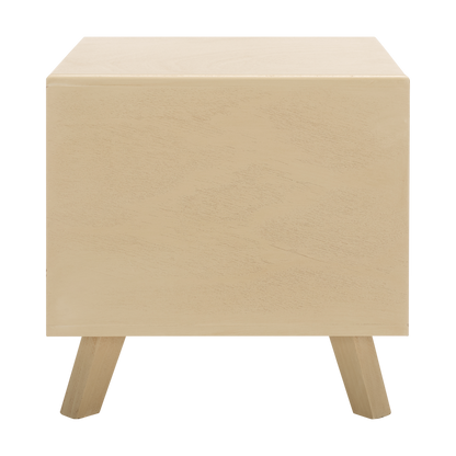 Zahara square small Pet Bed Beige