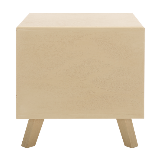 Zahara square small Pet Bed Beige