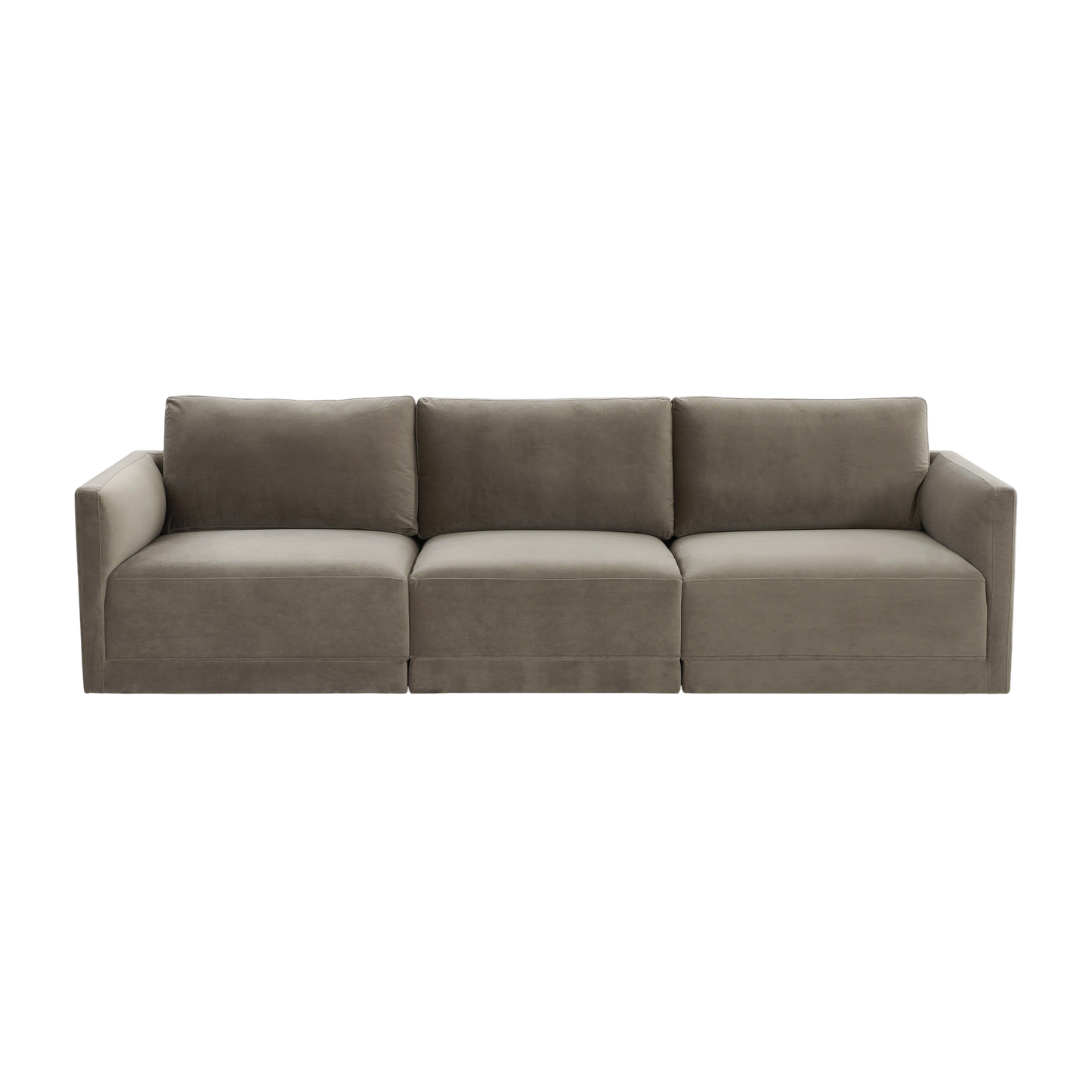 Valerio Velvet Modular Sofa Taupe