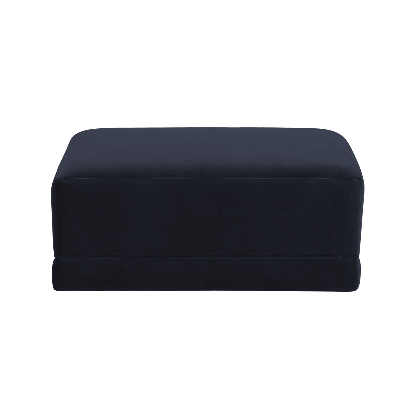 Valerio Velvet Ottoman Navy