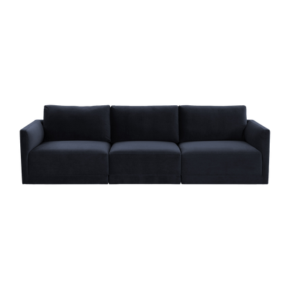 Valerio Velvet Modular Sofa Navy