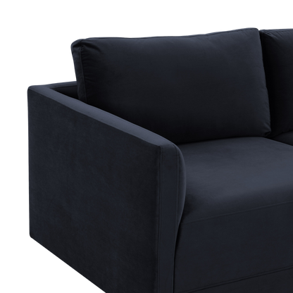 Valerio Velvet Modular Sofa Navy
