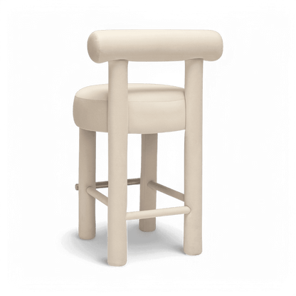 Arch Off White Velvet Counter Stool