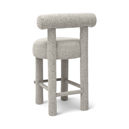 Arch Black & White Boucle Counter Stool