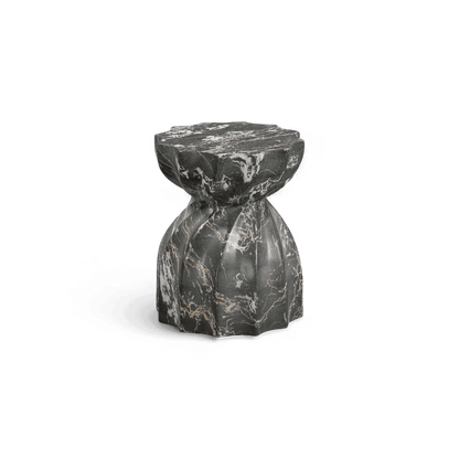 Brume Black  Indoor / Outdoor Microciment Stool