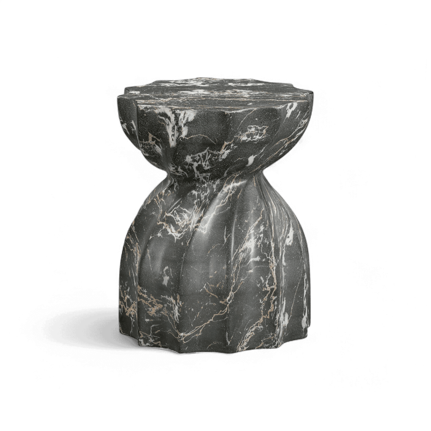 Brume Black  Indoor / Outdoor Microciment Stool