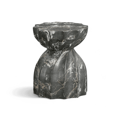 Brume Black  Indoor / Outdoor Microciment Stool