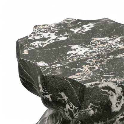 Brume Black  Indoor / Outdoor Microciment Stool