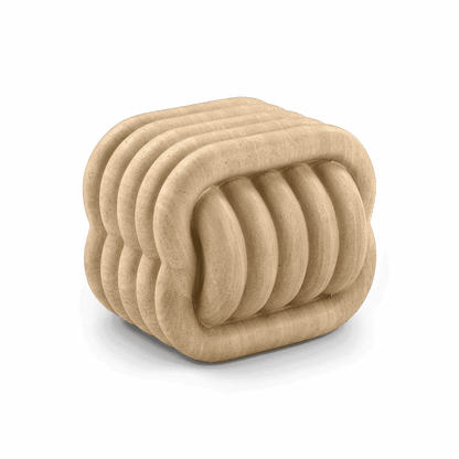 Jasper Knot Travertine Indoor / Outdoor Accent Stool