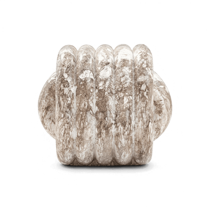 Jasper Knot Faux Marble Indoor / Outdoor Accent Stool