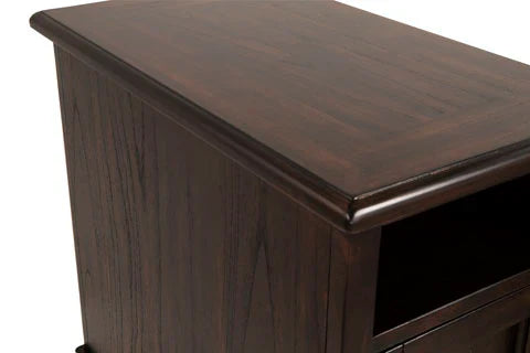 Barilanni Chairside End Table with USB Ports & Outlets