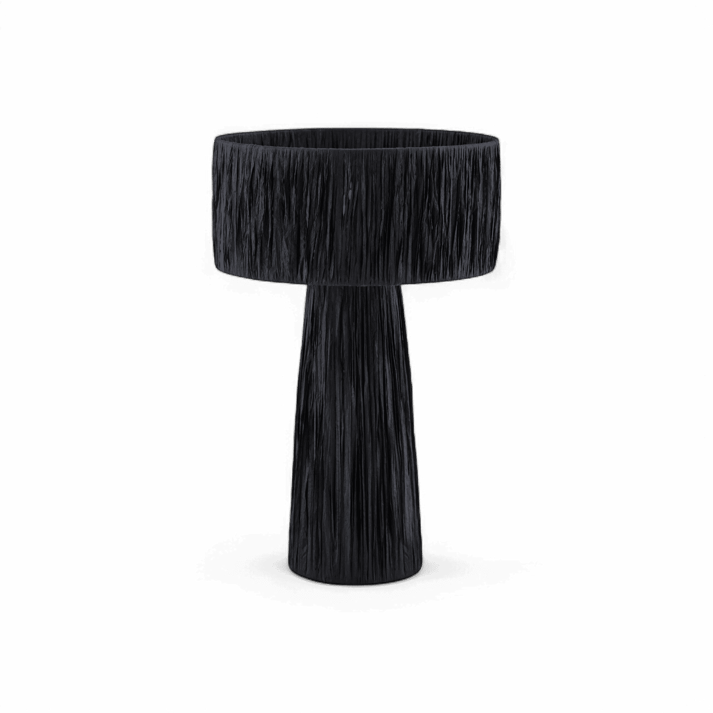 Auric Raffia Black Table Lamp