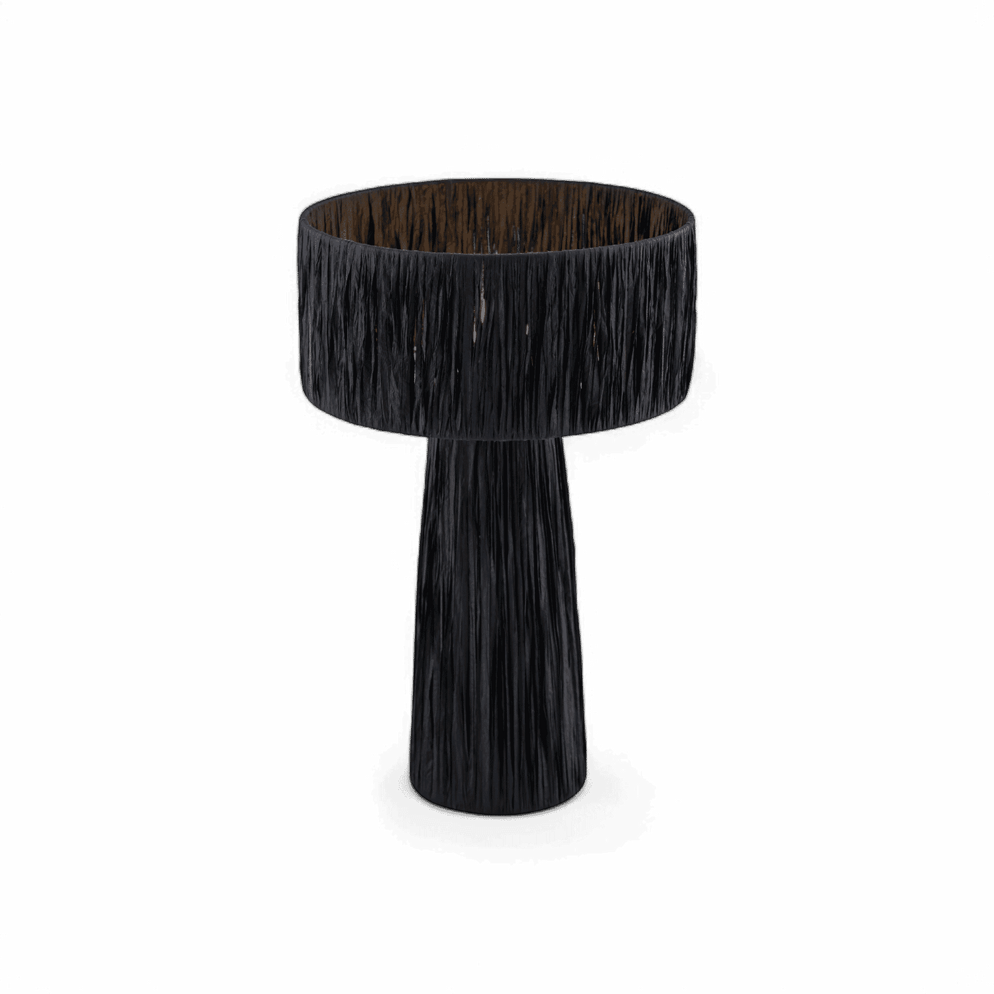 Auric Raffia Black Table Lamp