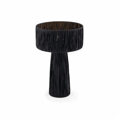 Auric Raffia Black Table Lamp