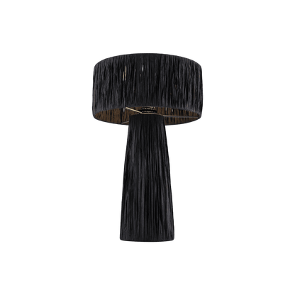Auric Raffia Black Table Lamp