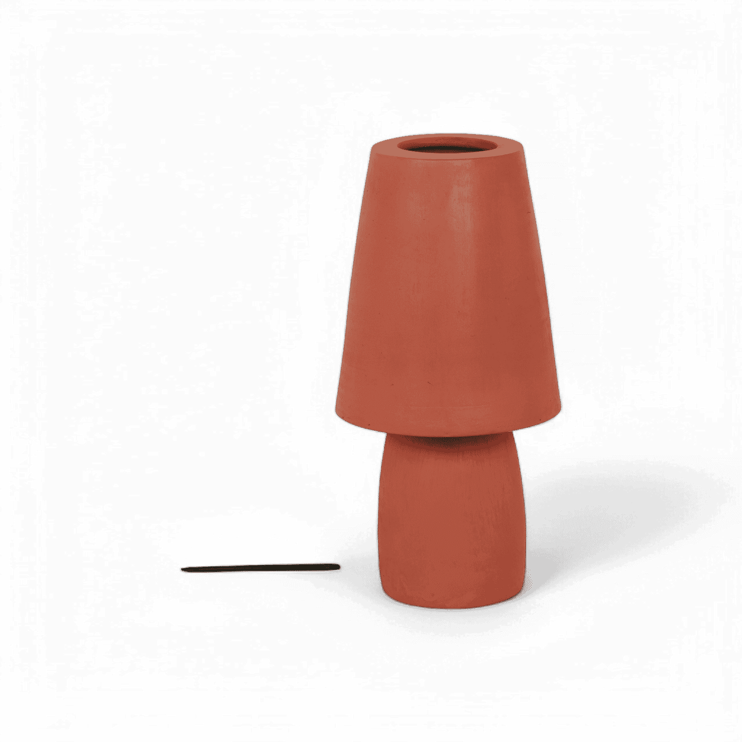 Zen Red Terracotta Table Lamp